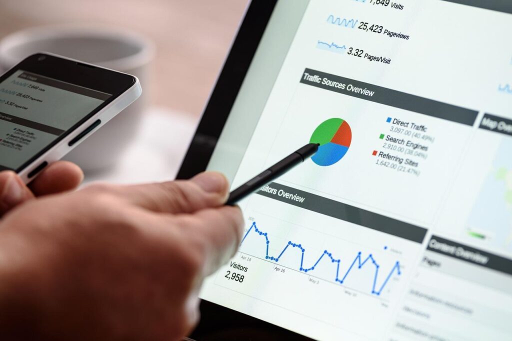 Visuele representatie van de toekomst van bedrijfsbeheer met ERP software en technologische innovatie in moderne organisaties